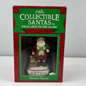 Gibson Collectible Santas From Around The Globe - Austria- 3” With Box